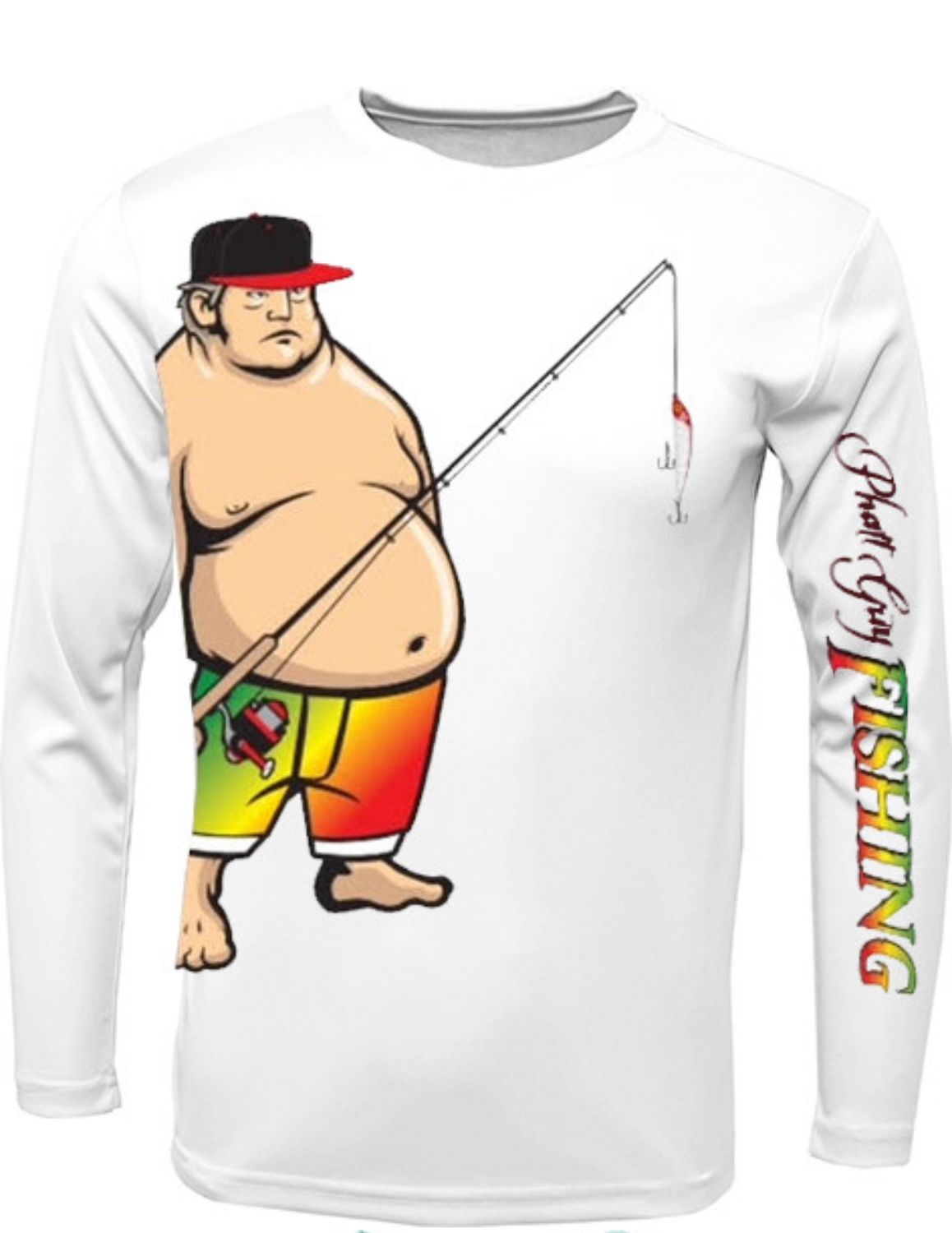 The Original  Phatt Guy  Long Sleeve in Fish Bone White