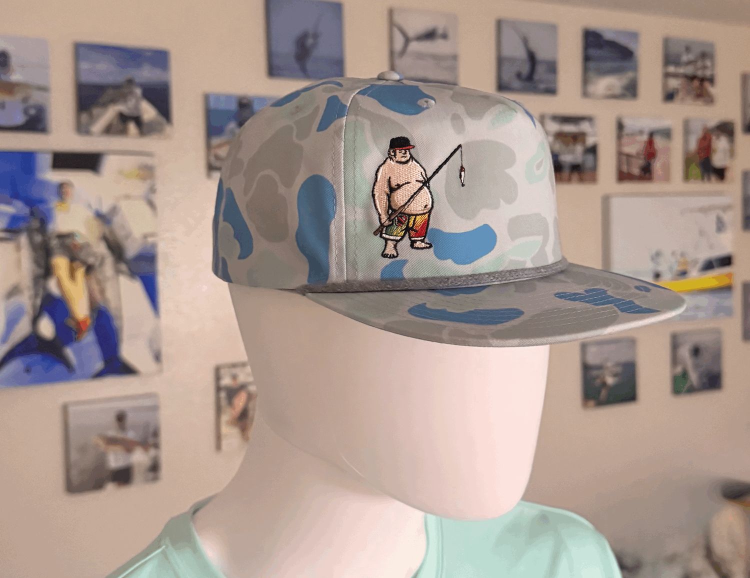 Phatt Guy Blue Grey Camo