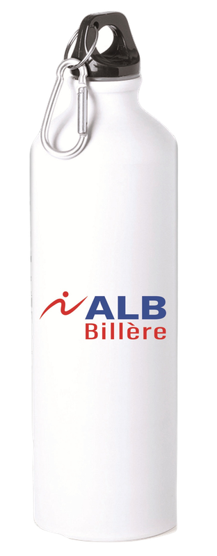 Gourde BLANCHE en ALU de 800ml