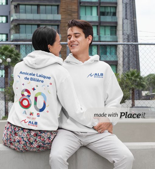 Sweat à capuche 80 ans