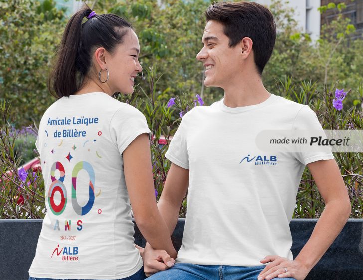 Tshirt manches courtes 80 ans