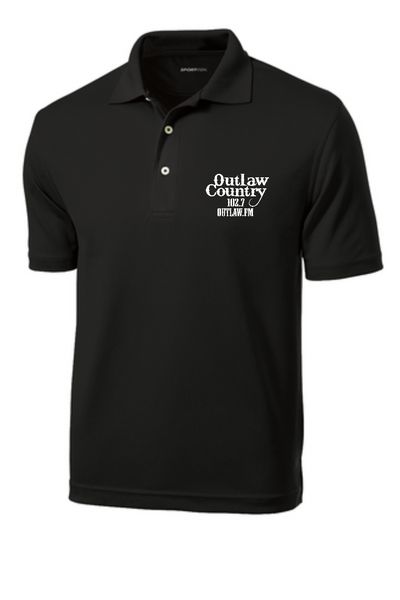 Embroidered Outlaw Country Dri-mesh Polo