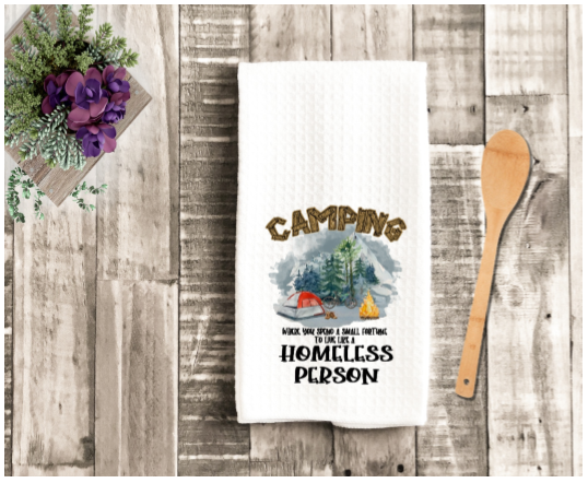 Waffle Weave Towel--Camping