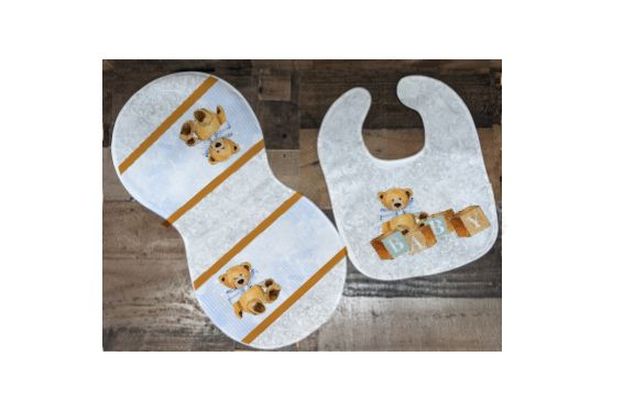 Bib &amp; Burp Cloth Set