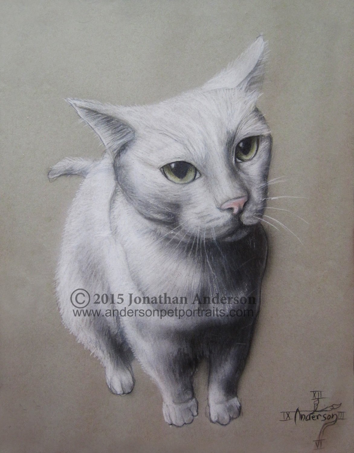 Portrait of Theo drawing print