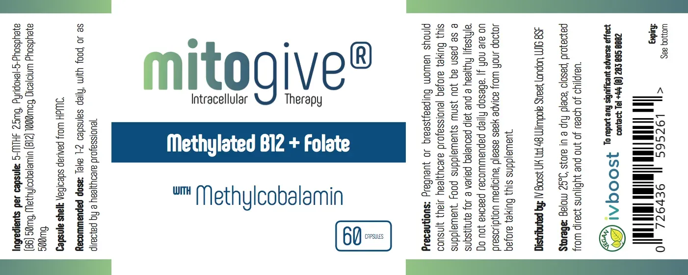why b12 injections Methylated B12 & Folate (5-MTHF) Capsules | Active B-Complex