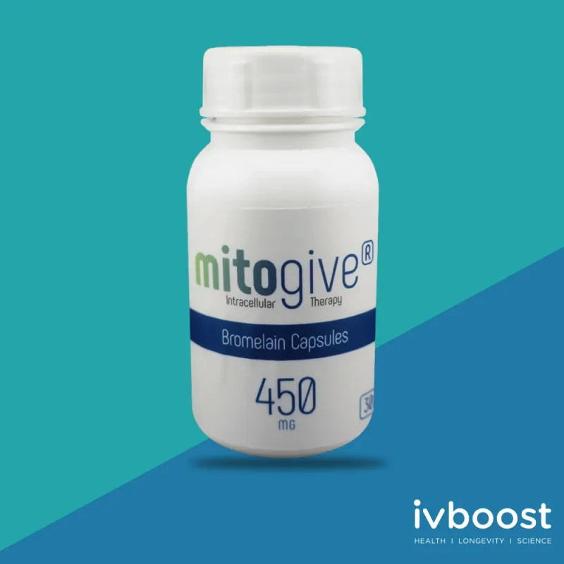 MitoGive Bromelain 450mg Capsules