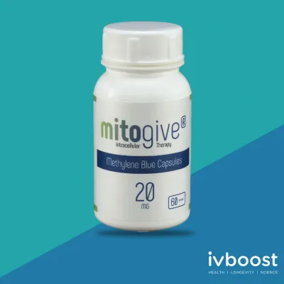 MitoGive Methylene Blue 20mg Capsules MitoGive Methylene Blue 20mg Capsules