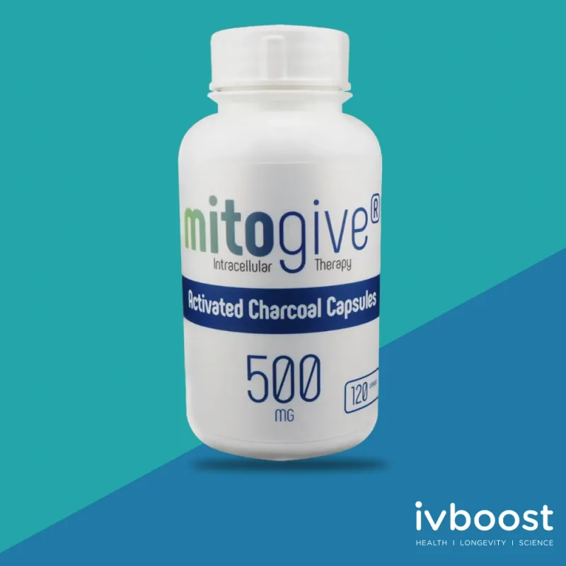 MitoGive Activated Charcoal 500mg Capsules