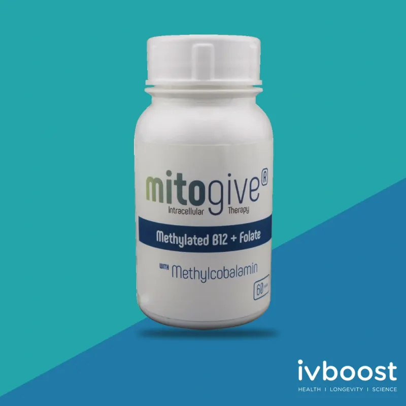 MitoGive Methylated B12 + Folate Capsules