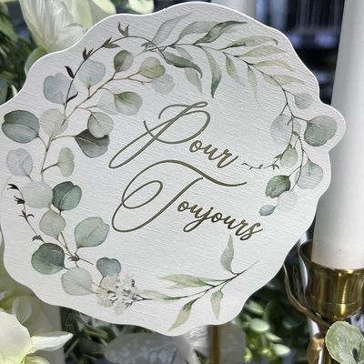 Kit Photobooth Sauge Green Blanc, V ERT Sauge et Or