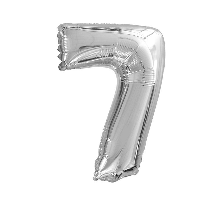 Ballon métallique “Chiffre 7” 100cm