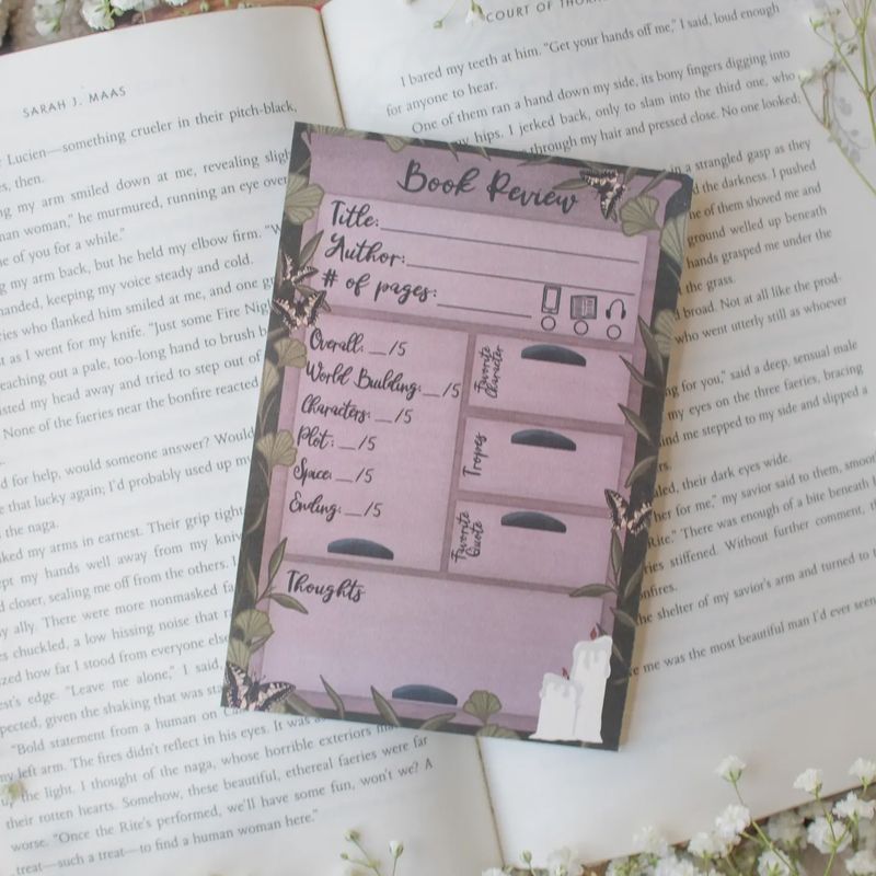 Book Review Post-it Notepad