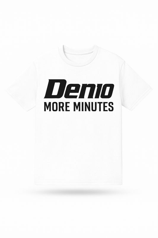 Den10 “MORE MINUTES” Tee (Black & White)