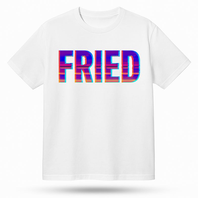 FRIED “Everything Fried” Tee (Black & White)