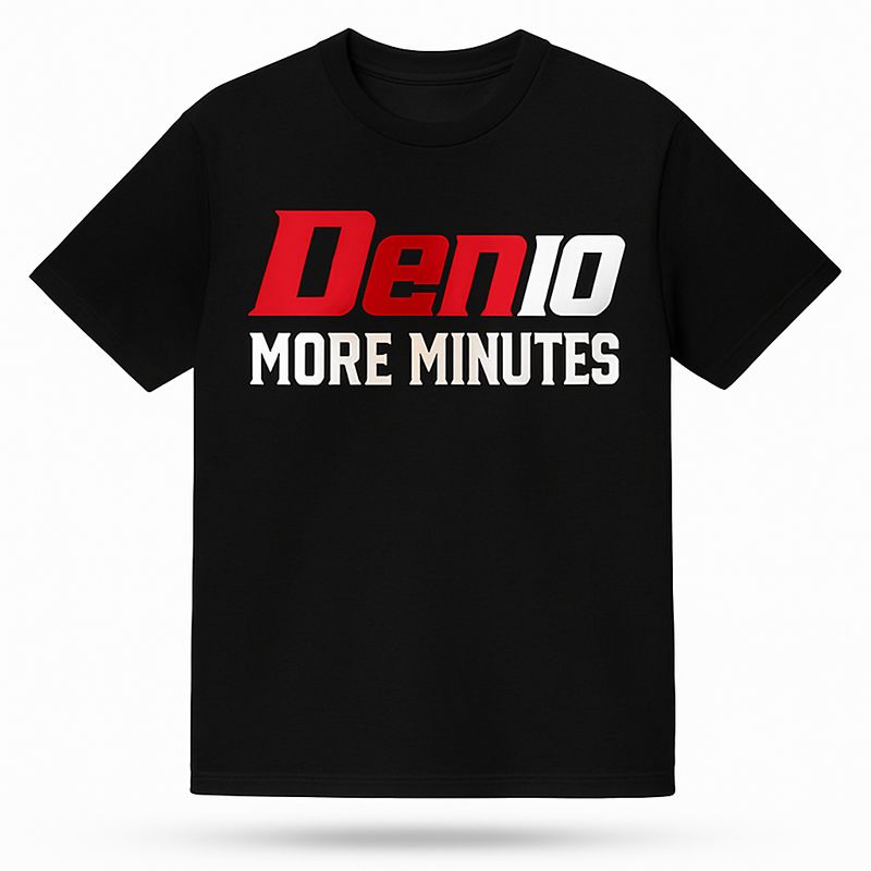 Den10 “MORE MINUTES” Tee (Black & White)