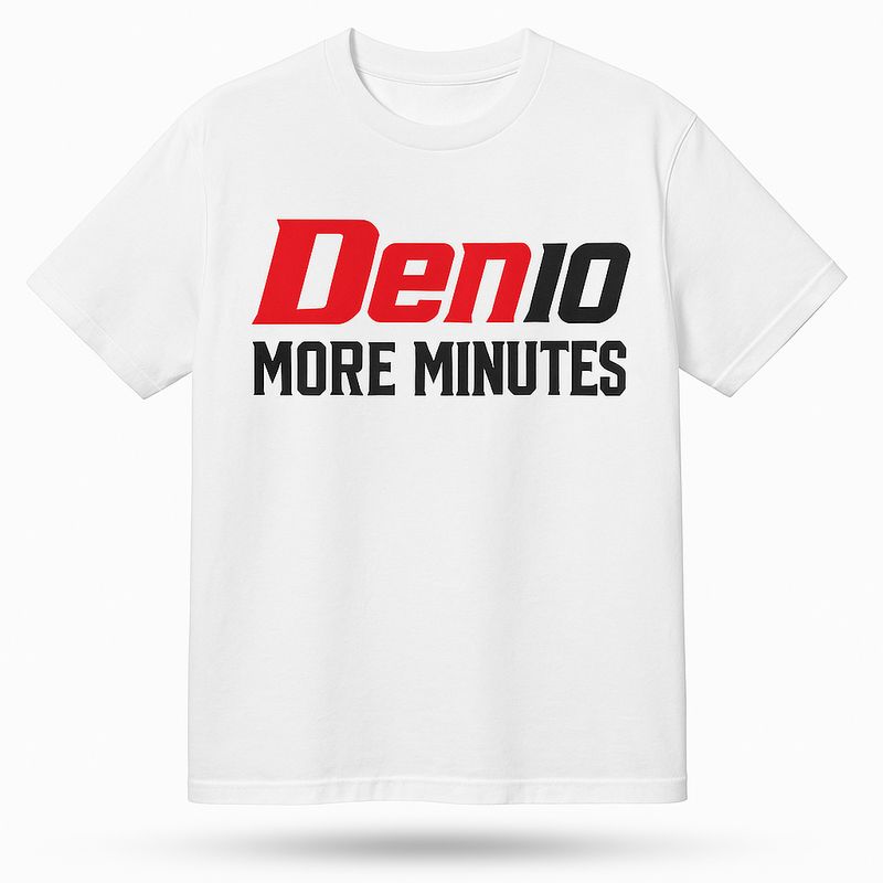 Den10 “MORE MINUTES” Tee (Black & White)