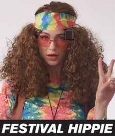 Funkiwi Festival Hippie  Wig