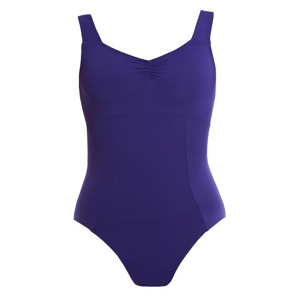 Energetiks Panel Thick Strap Leotard, Color: Purple, size: medadult