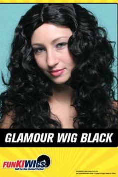funkiwi glamour wig black