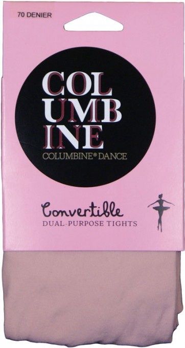 Columbine Ballet Tights Convertible, Colour: Flesh, size: 6-8yrs