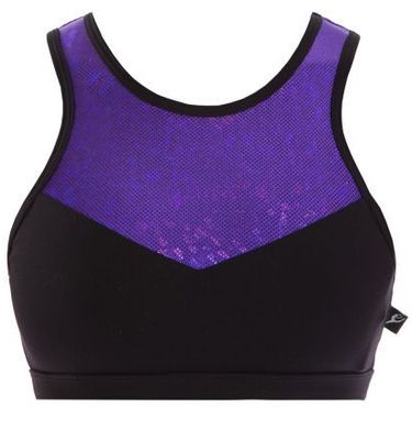 purple crop top