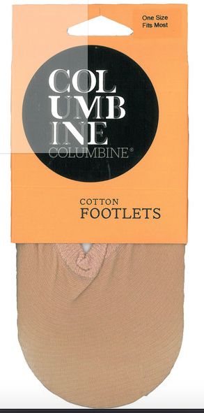 Columbine cotton footlets, Colour: nude