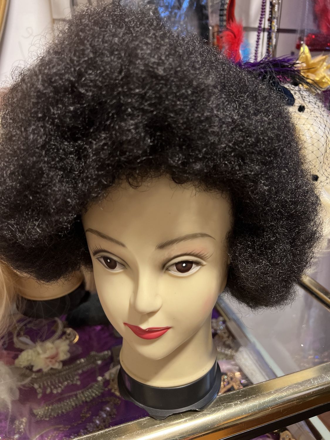 Wig Afro, Colour: black