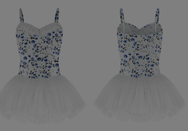Dance de Paris Florette tutu, Colour: bluebell, size: childs large