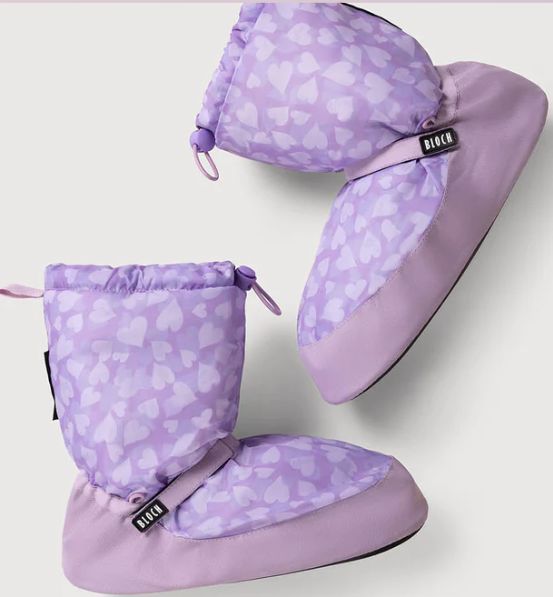 Bloch Warmup Bootie., Colour: lilac heart, size: adult small