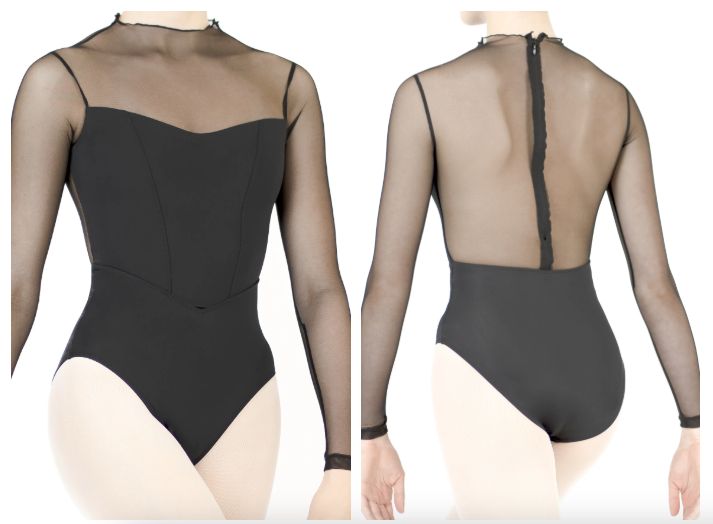 Dance de paris iIsabelle jet mesh leotard