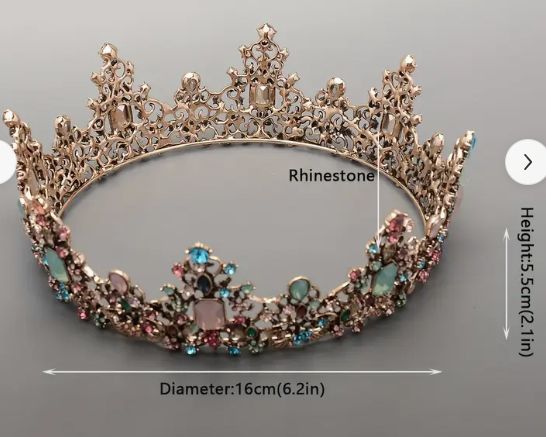 Crown pink and pale blue