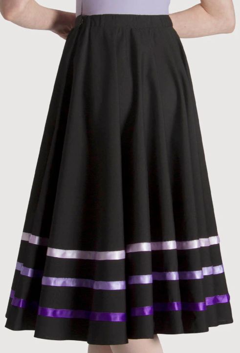 Bloch ribbon character skirt, Colour: purple, size: adult purple