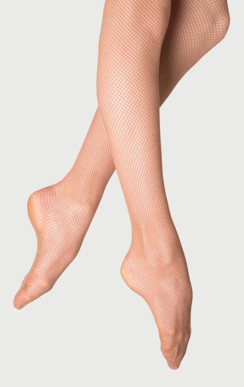 Bloch ladies fishnet tights, Colour: tan, size: one size