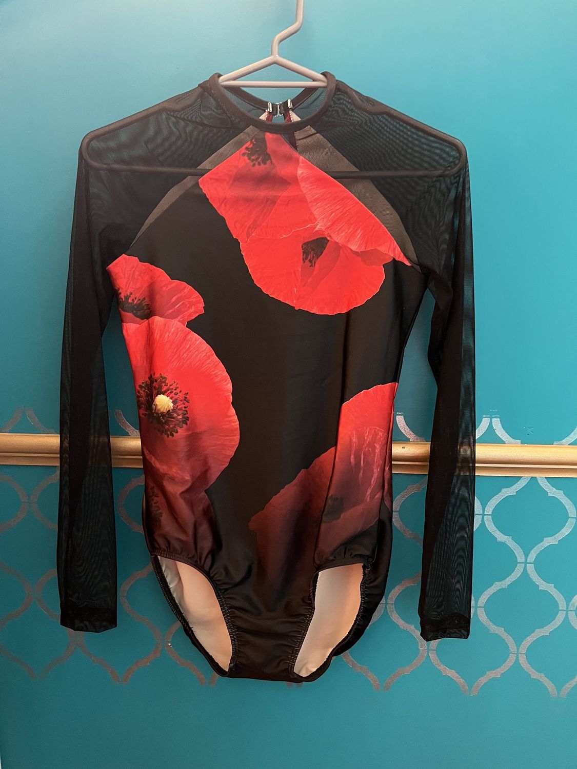 Leotard Red poppy, Colour: red poppy, size: adult med
