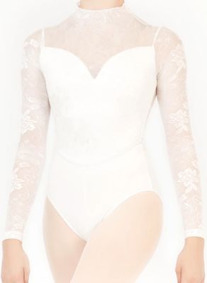 Danse de Paris white snowflake. leotard