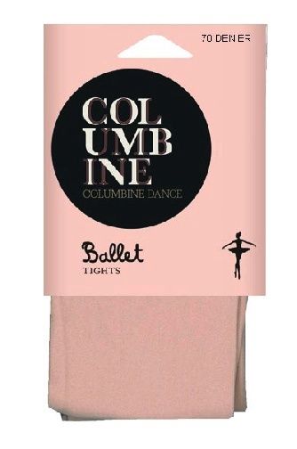 Columbine Ballet Tights 70D Childrens, Colour: Flesh, size: 3-5yrs