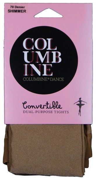 Columbine Convertible shimmer Adult 70D, Colour: toast, denier: 70, size: small