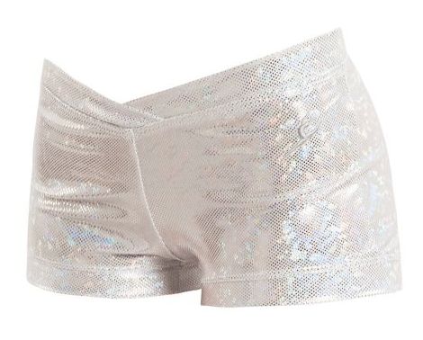 Energetiks Shattered glass cross band shorts, Colour: silver, size: childs x large
