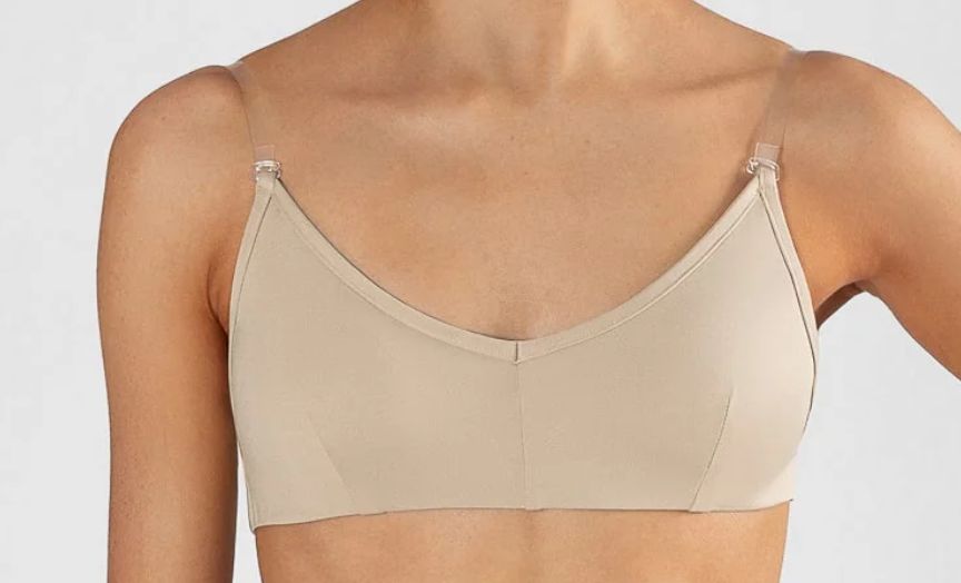 Energetiks Clear Back Bra with Cups, Colour: Wheat, size: Adult Xlarge