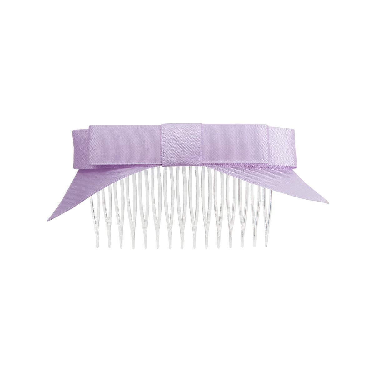 Mimy Satin bow with tail/velvet, Colour: lilac
