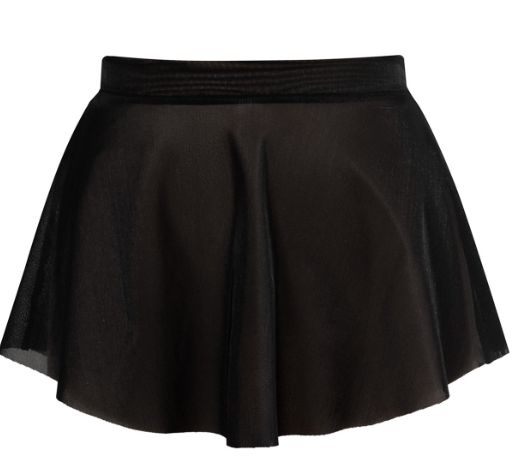 Energetiks Natalia mesh skirt, Colour: black, size: childs xlarge