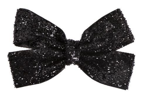 Mimy glitter hair bow, Colour: black