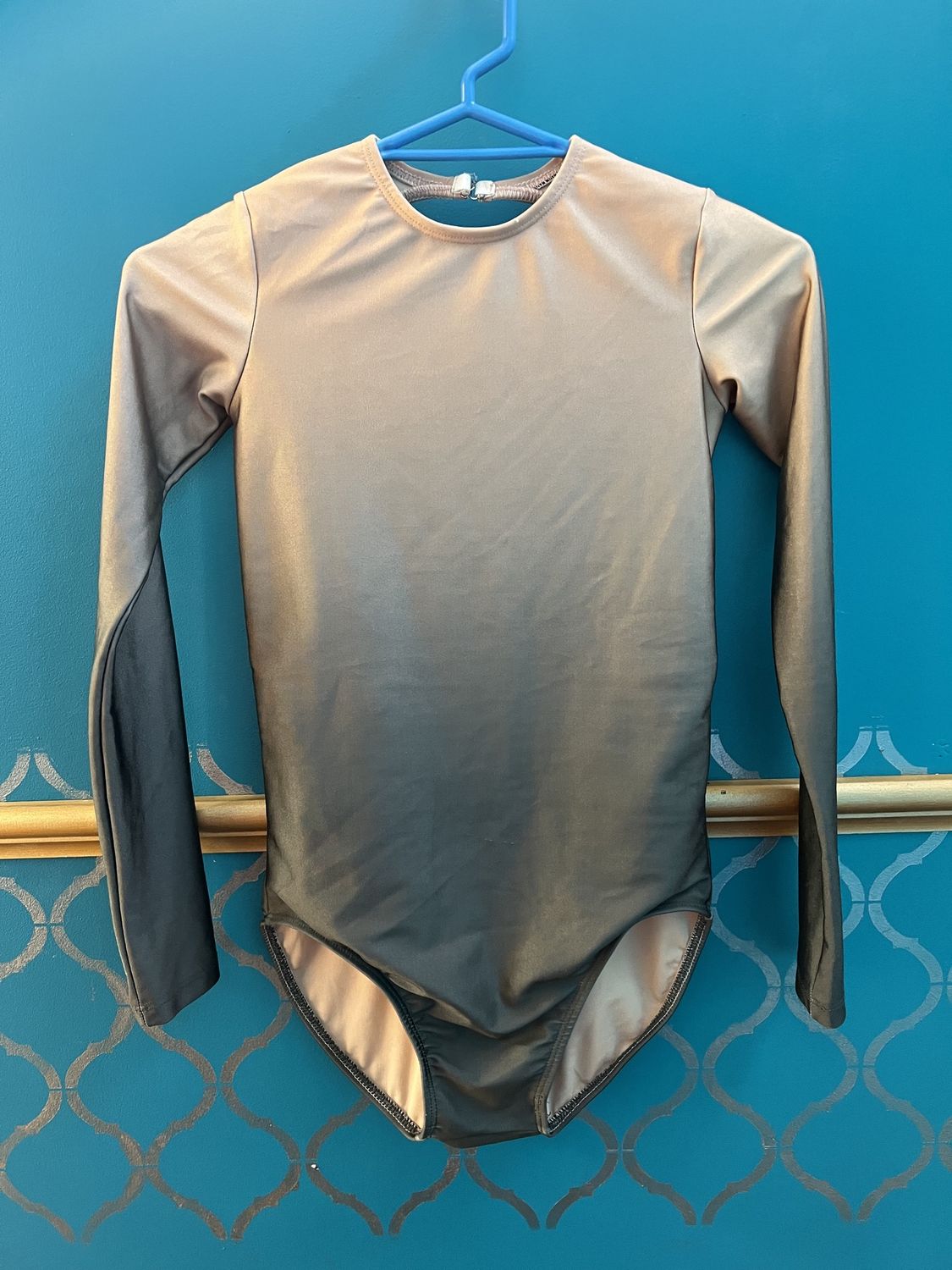 Leotard Ombre grey, Colour: ombre grey/silver, size: adult small