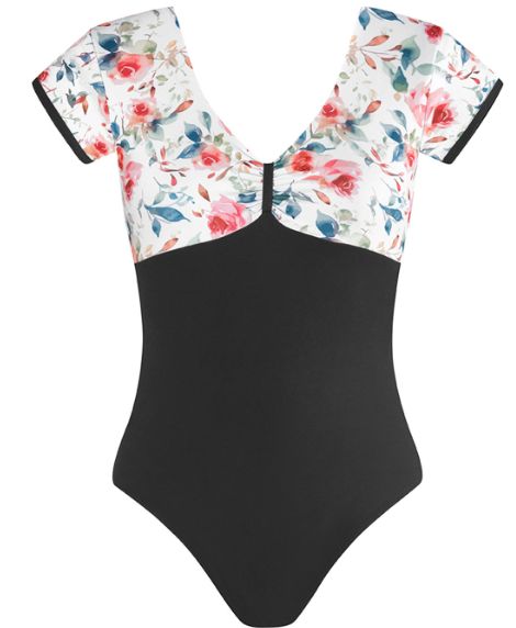 Energetiks Alexandra Cap Sleeve Leotard, Colour: black, size: adult xsmall