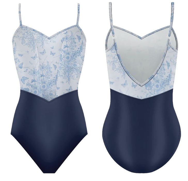 Danse de Paris Demi  Papillon Royal leotard, Colour: blue, size: adult small size 10