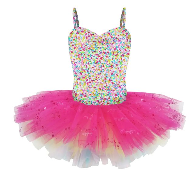 danse de paris confetti tutu, Colour: confetti multi, size: childs small