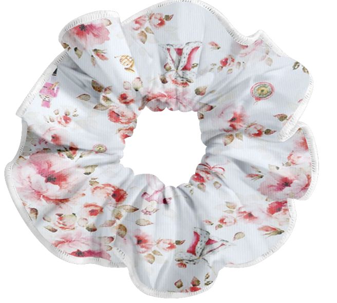 Danse de Paris scrunchie nutcracker rouge mesh, Colour: rouge nutcracker