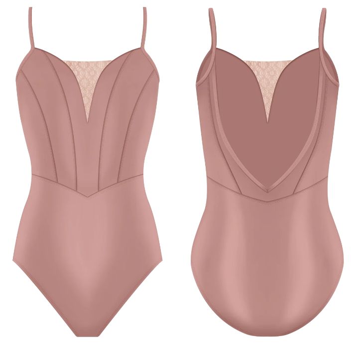 Danse de Paris Leotard Antoinette, Colour: Blush, size: 10/Adult Small