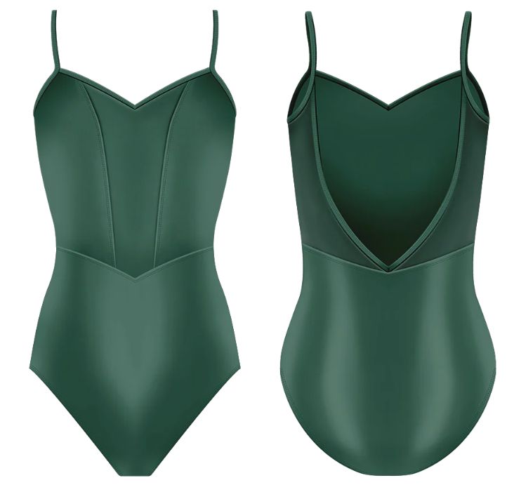 Danse de Paris Chanelle Leotard, Colour: Moss, size: 8/Adult XSmall